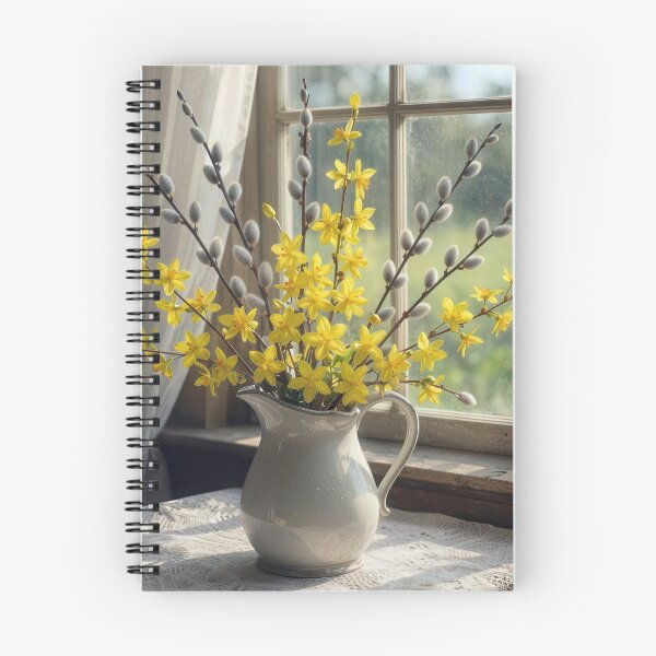 Item preview, Pussy Willow and Spring Forsythia Bouquet designed and sold by Maria Dryfhout.