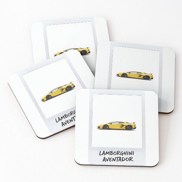 Item preview, Yellow Lamborghini Aventador SVJ Vintage Style Exotic Supercar Art designed and sold by Motorline44.