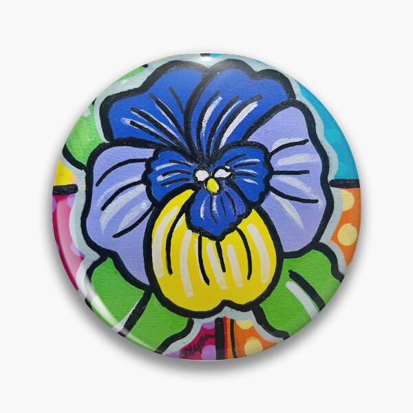 Item preview, Purple/Blue and Yellow Pansy  designed and sold by Rebecca Lyon Art .
