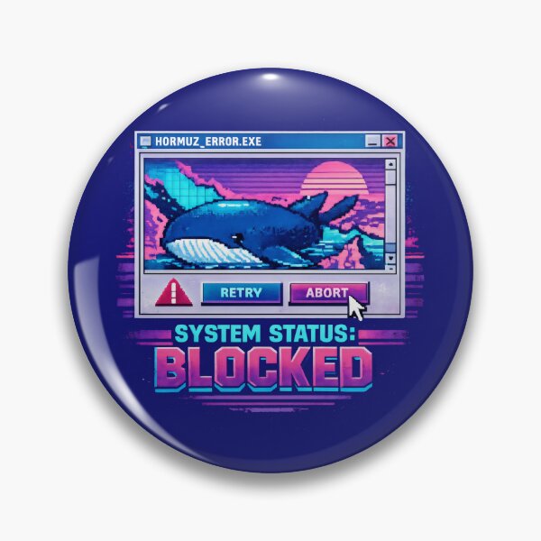 Item preview, System Status Blocked Geopolitical Satire Vaporwave Aesthetic designed and sold by SplashTastic.