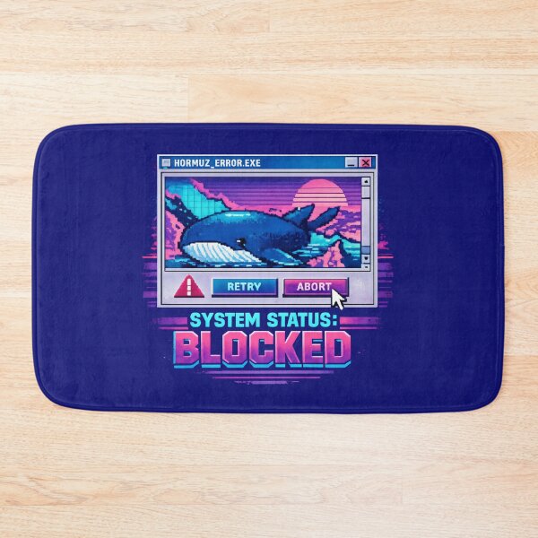 Item preview, System Status Blocked Geopolitical Satire Vaporwave Aesthetic designed and sold by SplashTastic.