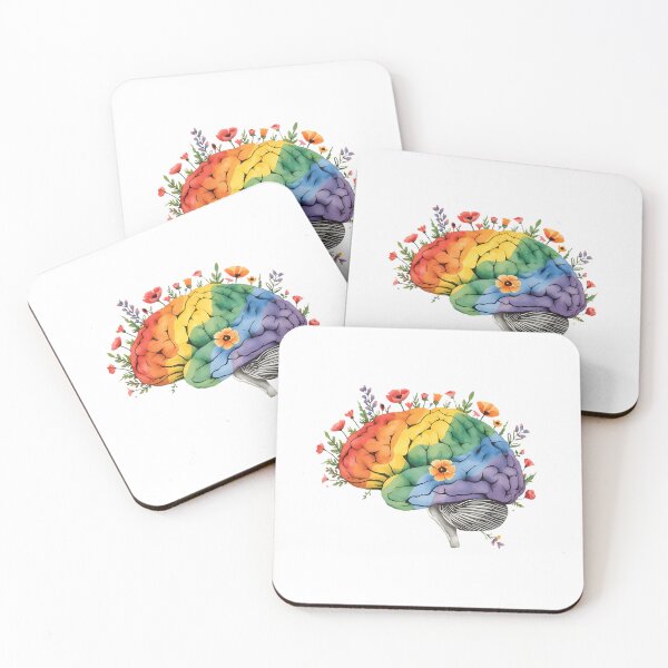 Item preview, Brain made of flowers designed and sold by uunaa.