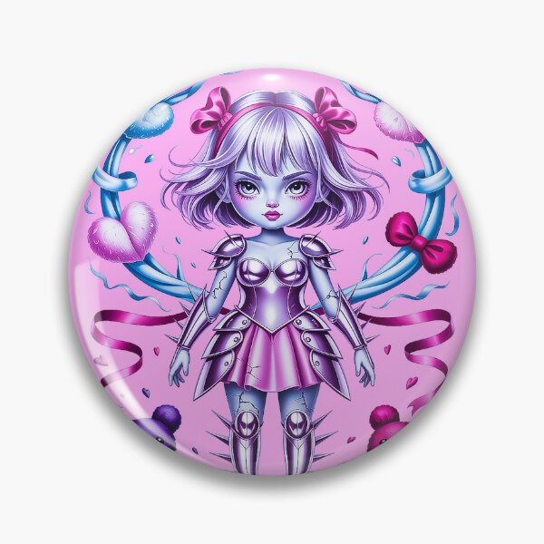 Item preview, Kawaii Gothic Armor Doll With Hearts And Teddies designed and sold by Amanda's Factory.