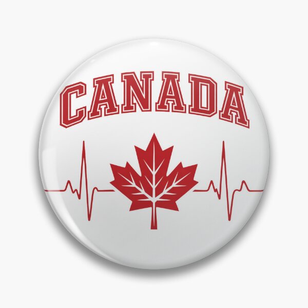 Item preview, Canada Maple Leaf Beating Heart EKG designed and sold by DESTINATIONS DECAL.