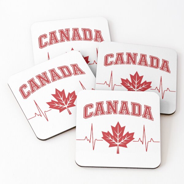 Item preview, Canada Maple Leaf Beating Heart EKG designed and sold by DESTINATIONS DECAL.