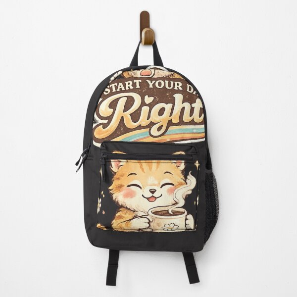 Item preview, Start Your Day Right Cute Cat. designed and sold by Nika Art Studio.