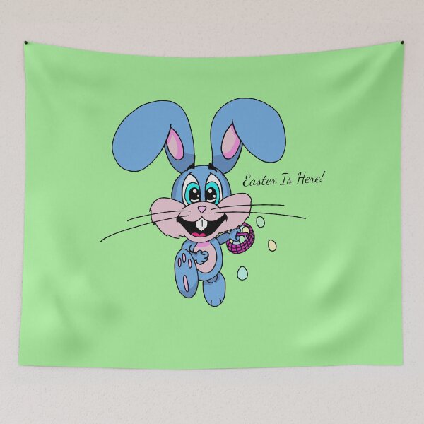 Item preview, Excited Kawaii Easter Bunny Running  designed and sold by CozyCritters8.