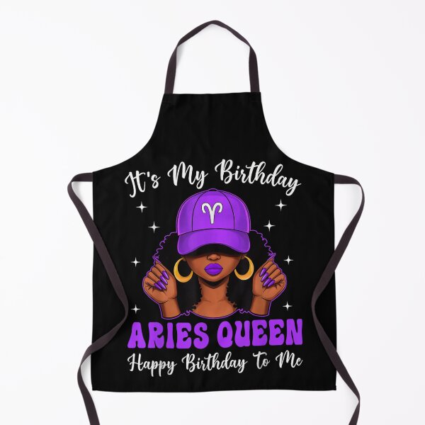 Item preview, It’s My Birthday Aries Queen Zodiac April Birthday Girl Purple Aesthetic Melanin Magic designed and sold by StanaLuis.