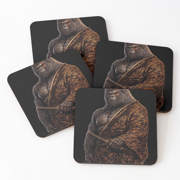 Item preview, Silverback Samurai Gorilla Warrior Japanese Dark Art designed and sold by  EDO BEAST.