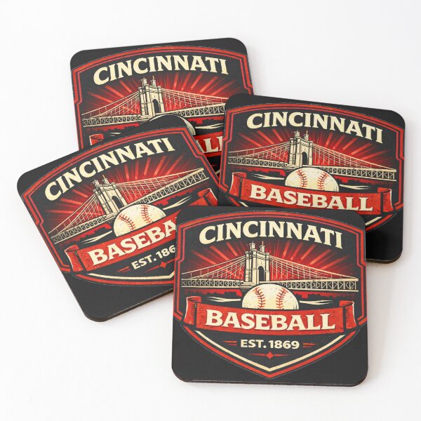 Item preview, Cincinnati Baseball Vintage Bridge Retro Distressed Design designed and sold by GhostDawgs.
