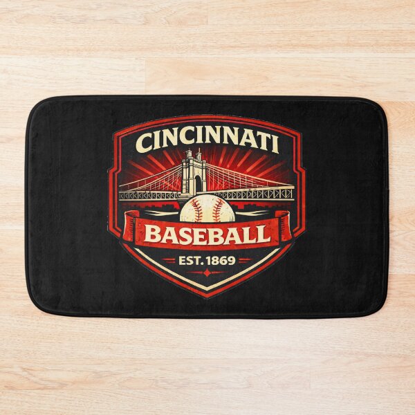 Item preview, Cincinnati Baseball Vintage Bridge Retro Distressed Design designed and sold by GhostDawgs.