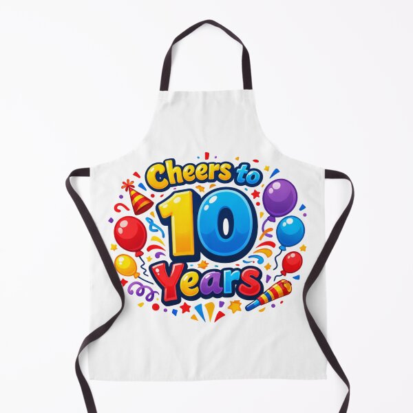 Item preview, Cheers to 10 Years – Funny 10th Birthday / Anniversary Celebration Design designed and sold by rushaib.