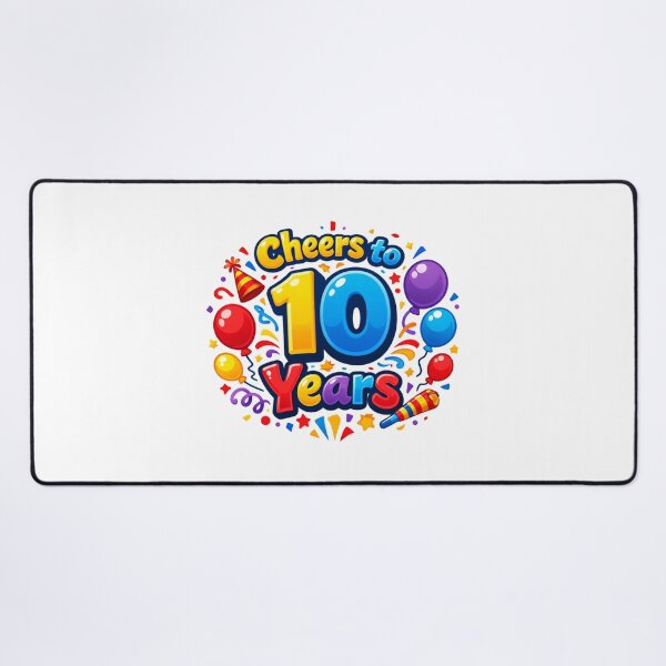 Item preview, Cheers to 10 Years – Funny 10th Birthday / Anniversary Celebration Design designed and sold by rushaib.
