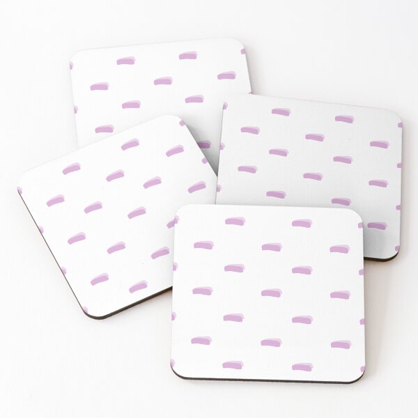 Item preview, Gray Pink Minimalist Dashes on White designed and sold by KSimpson838.