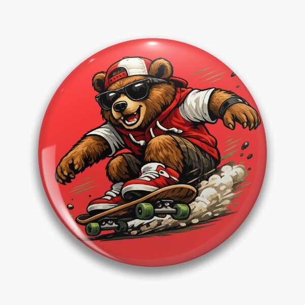 Item preview, Bear On A Skateboard designed and sold by McThingummy.