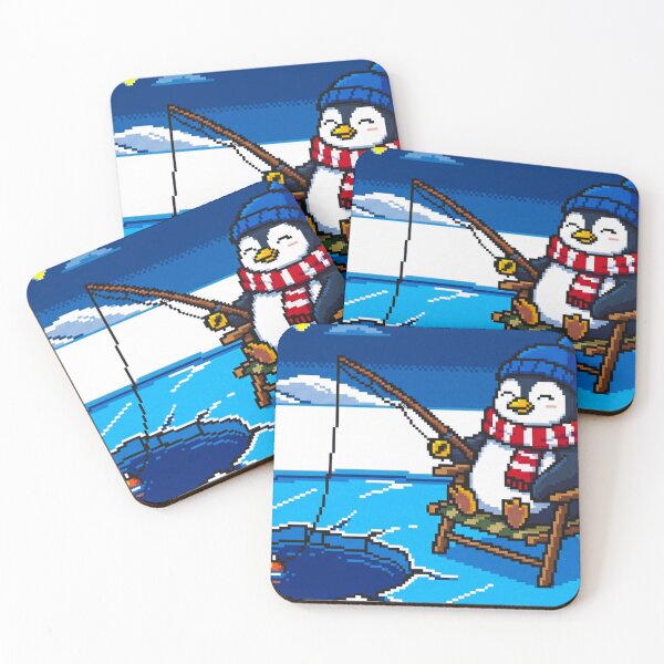 Item preview, Chill Penguin Ice Fishing designed and sold by BiagioPOD.