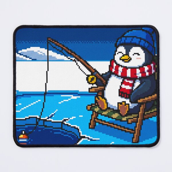 Item preview, Chill Penguin Ice Fishing designed and sold by BiagioPOD.