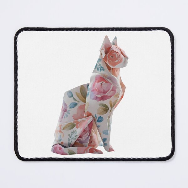 Item preview, Origami cat with flowers designed and sold by uunaa.