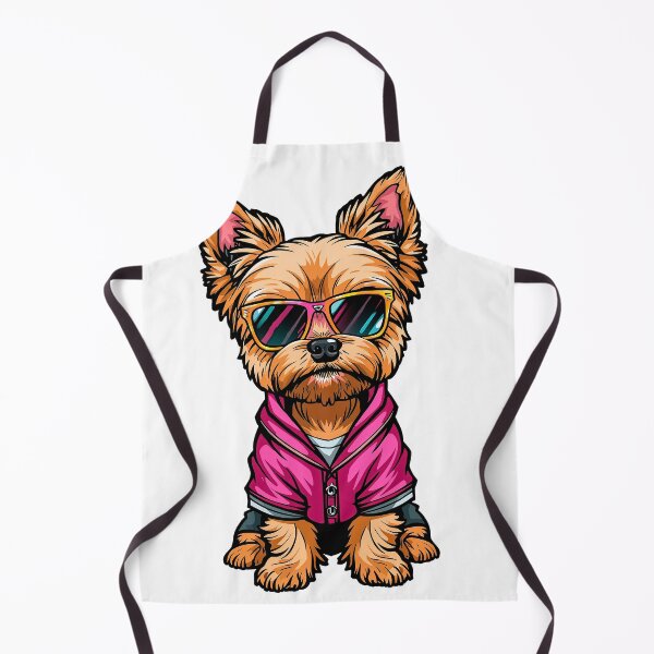 Item preview, Yorkie dog drawn cartoon fashion sticker designed and sold by TanyaLovus.