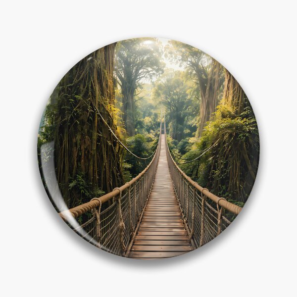 Item preview, Jungle Rope Bridge Adventure POV Nature Art designed and sold by KnitOfShadoF.