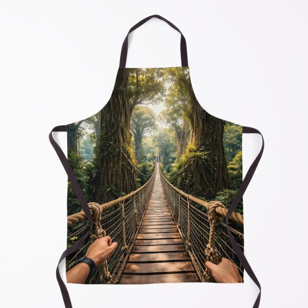 Item preview, Jungle Rope Bridge Adventure POV Nature Art designed and sold by KnitOfShadoF.
