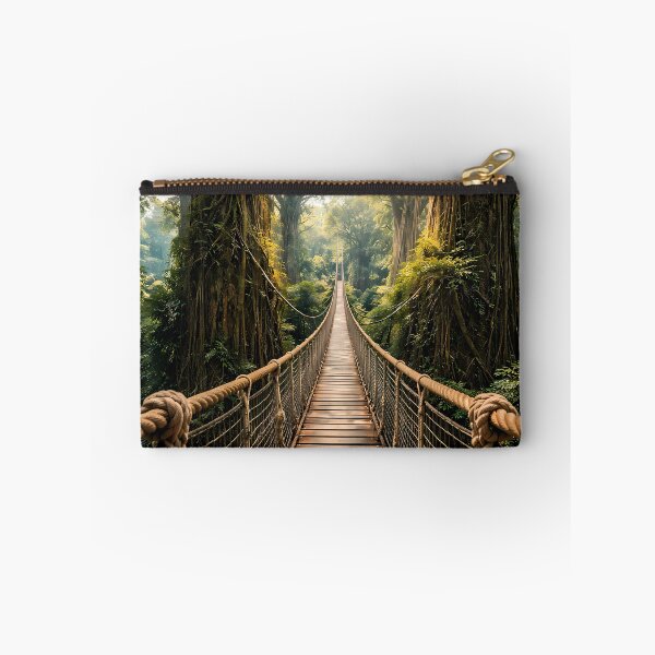 Item preview, Jungle Rope Bridge Adventure POV Nature Art designed and sold by KnitOfShadoF.