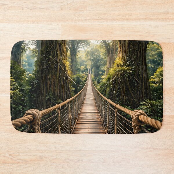 Item preview, Jungle Rope Bridge Adventure POV Nature Art designed and sold by KnitOfShadoF.
