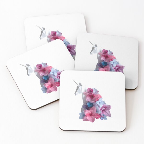 Item preview,  Origami unicorn with flowers designed and sold by uunaa.