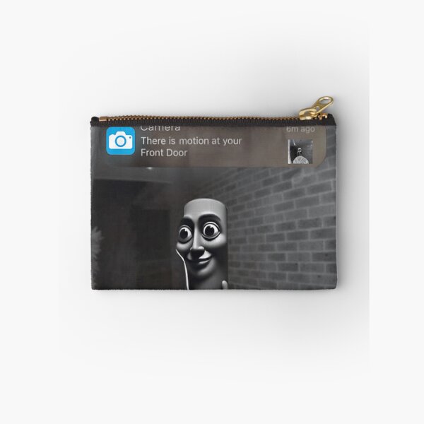 Item preview, Creepy Doorbell Camera Meme With Surreal Face Holding A Fan Of Cash designed and sold by Twindluzz.
