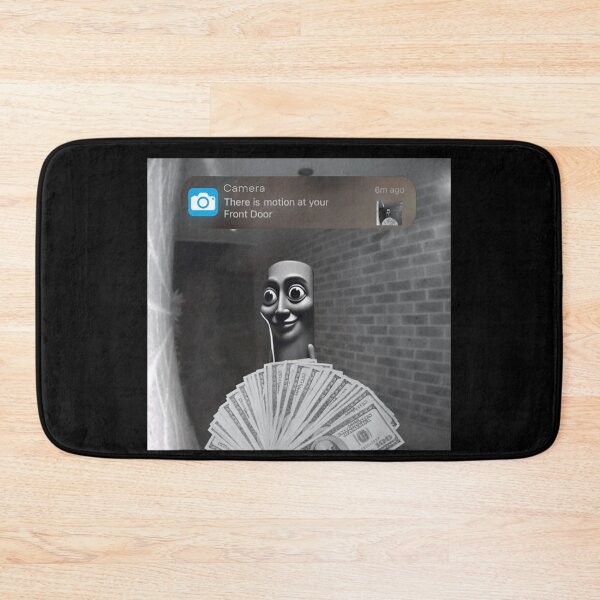 Item preview, Creepy Doorbell Camera Meme With Surreal Face Holding A Fan Of Cash designed and sold by Twindluzz.