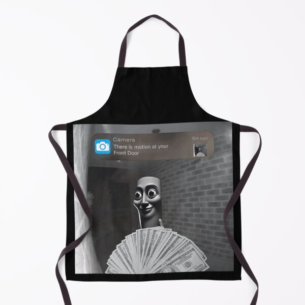 Item preview, Creepy Doorbell Camera Meme With Surreal Face Holding A Fan Of Cash designed and sold by Twindluzz.