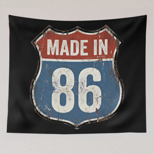 Item preview, Vintage Car Lover Sign 1986 Made in 1986 40th Birthday 40 Years Old designed and sold by Blok45.