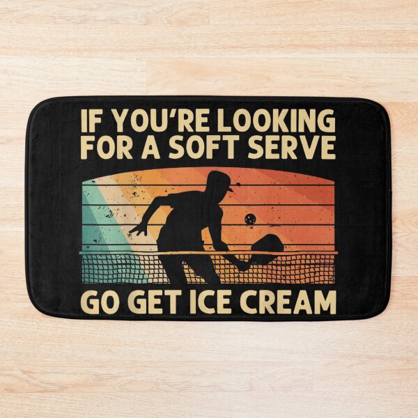 Item preview, Funny Pickleball Player Soft Serve Quote Retro Sunset Sport Athlete Design designed and sold by Twindluzz.