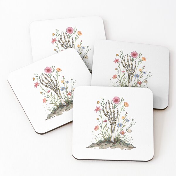 Item preview, Bones and flowers designed and sold by uunaa.