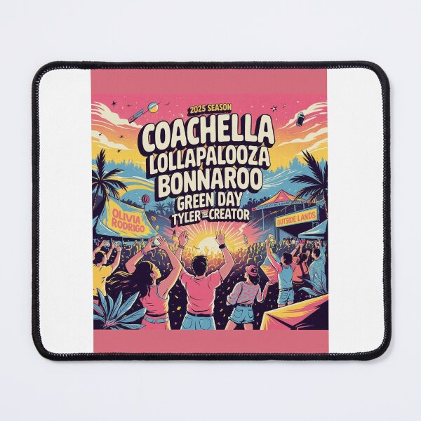 Item preview, Music Festival Season Poster | Coachella Lollapalooza Bonnaroo Outside Lands Art Print designed and sold by Ulikedigital14.