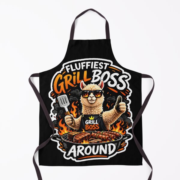 Item preview, Alpaca Grill Boss - Funny BBQ Design for Grill Lovers designed and sold by PeteLawliiet.