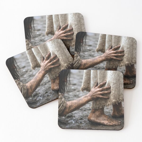 Item preview, Desperate Woman Reaching for Jesus Robe  designed and sold by Maria Dryfhout.