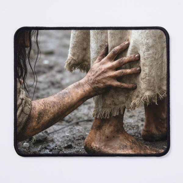 Item preview, Desperate Woman Reaching for Jesus Robe  designed and sold by Maria Dryfhout.
