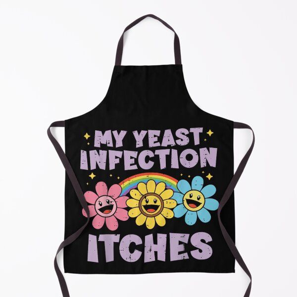 Item preview, My Yeast Infection Itches Funny Sarcastic Groovy Flower Rainbow Aesthetic Design designed and sold by Plonkylar.