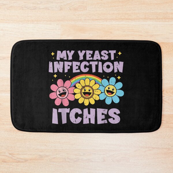 Item preview, My Yeast Infection Itches Funny Sarcastic Groovy Flower Rainbow Aesthetic Design designed and sold by Plonkylar.