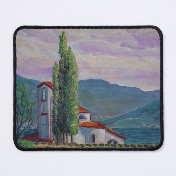 Item preview, Oil Painting - Stella Maris Church at Sarnico designed and sold by Igor Pozdnyakov.