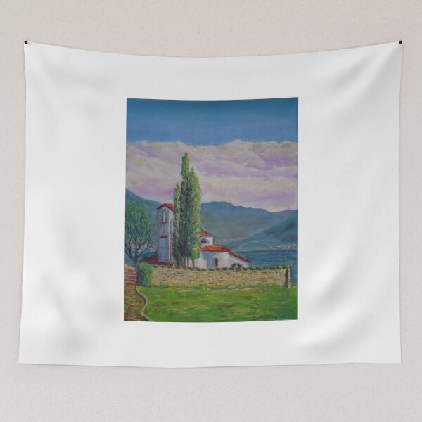 Item preview, Oil Painting - Stella Maris Church at Sarnico designed and sold by Igor Pozdnyakov.