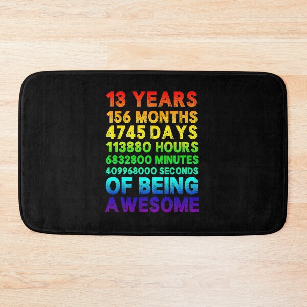 Item preview, 13 Years of Being Awesome - Official Teen Birthday Milestone Design designed and sold by Sun Sand & Sea Art.