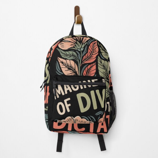 Item preview, Imagine Being Scared Of Diversity But Not Dictatorship Floral Political Quote designed and sold by Plonkylar.