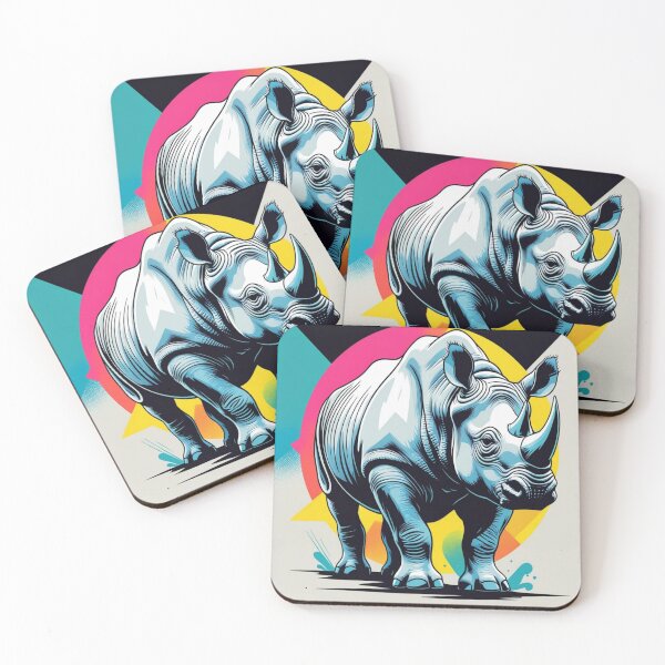 Item preview, Rhinoceros In Pop Art One designed and sold by  Ayros Design .