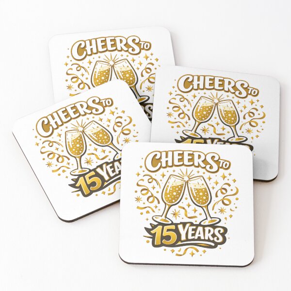 Item preview, Cheers to 15 Years – Funny 15th Birthday / Anniversary Celebration Design designed and sold by rushaib.