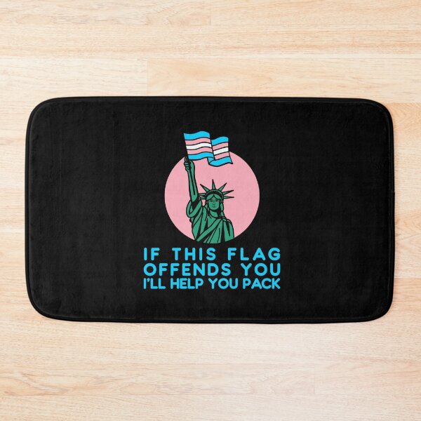 Item preview, if this flag offends you i'll help you pack (trans rights) designed and sold by remerasnerdas.