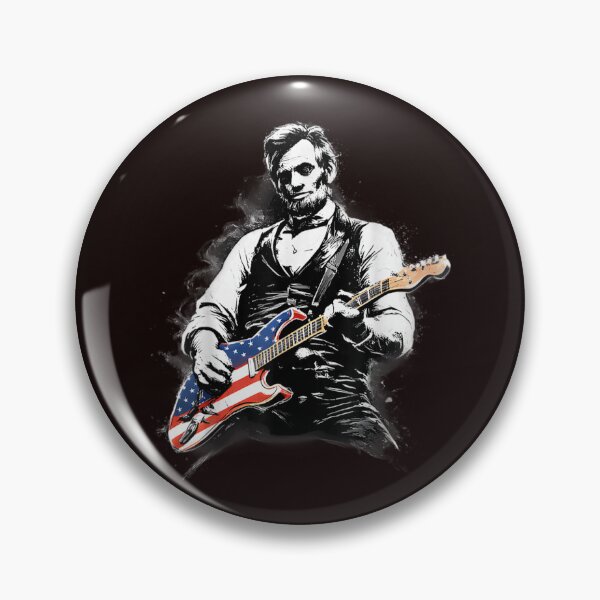 Item preview, Abraham Lincoln Abe Lincoln Playing Guitar designed and sold by randomslife.