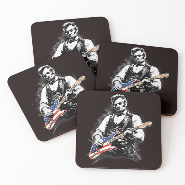 Item preview, Abraham Lincoln Abe Lincoln Playing Guitar designed and sold by randomslife.