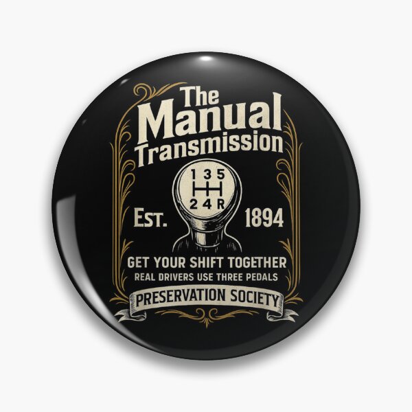 Item preview, The Manual Transmission Preservation Society Real Drivers Use Three Pedals Vintage designed and sold by Buzzlekrun.
